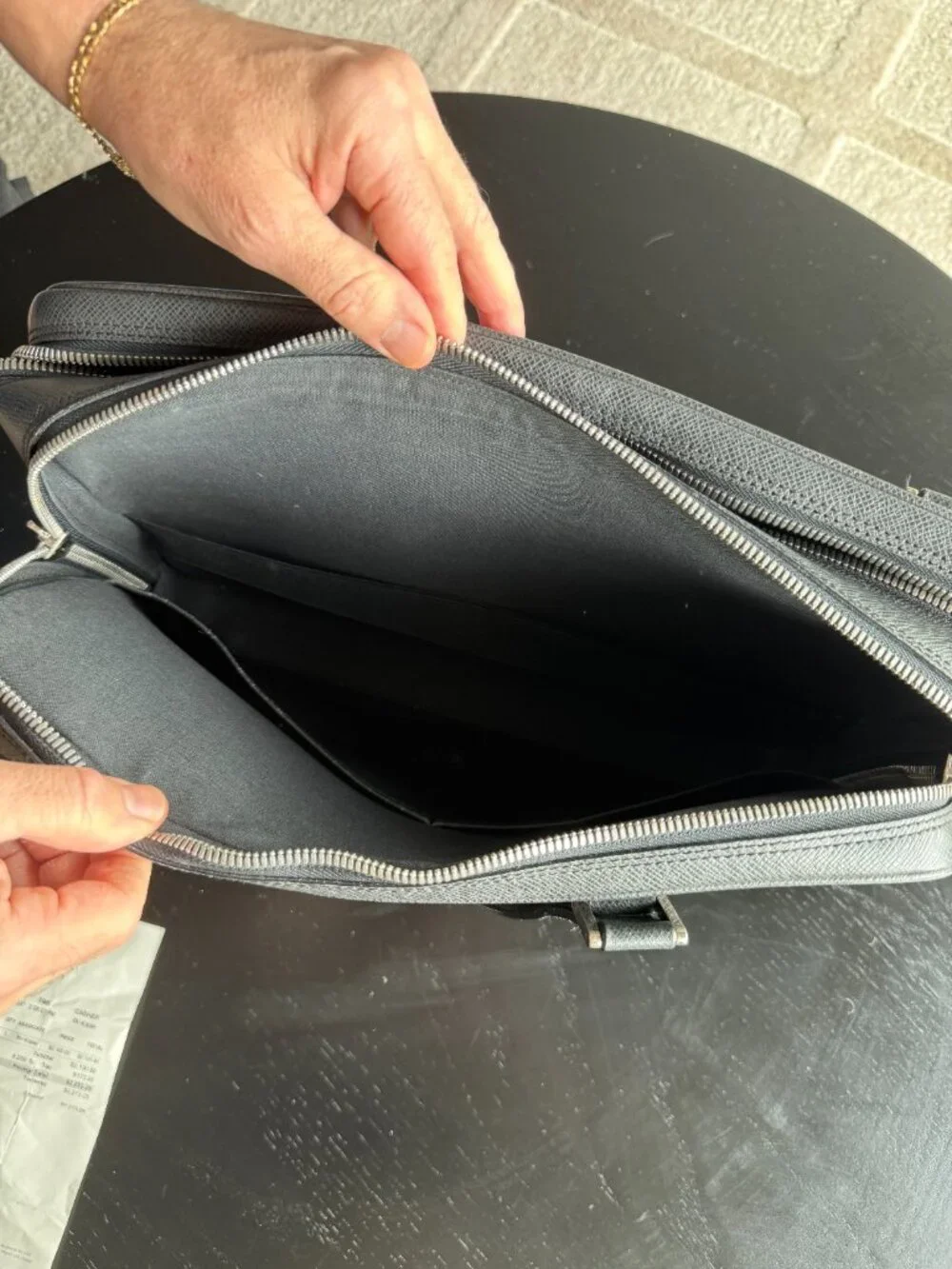 Louis Vuitton Ardoise Taiga Alexander Briefcase